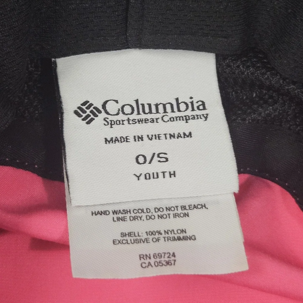Columbia Youth Booney Hat Youth Pink Omni Shade Mesh Wide Brim Outdoor Hiking